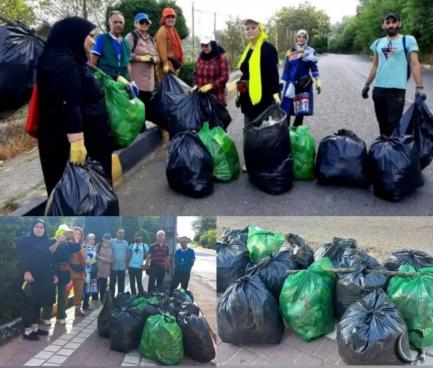 پاکسازی و زباله زدایی توسط شهروندان لاهیجان
